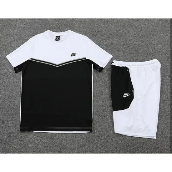 Nike Tech Fleece Άσπρο/Μαύρο Καλοκαιρινό Σέτ Nike Tech Fleece Άσπρο/Μαύρο Καλοκαιρινό Σέτ
